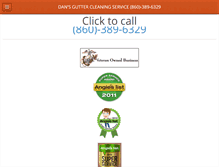 Tablet Screenshot of dansguttercleaningservice.com